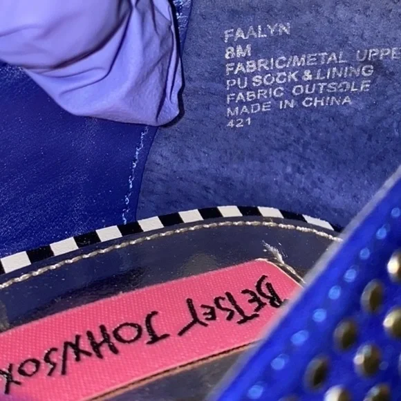 NWT 149.00 Shoes. Betsey Johnson Faawn Blue Heels, Size 8. Read thoroughly. 🎉HP - Picture 2 of 16